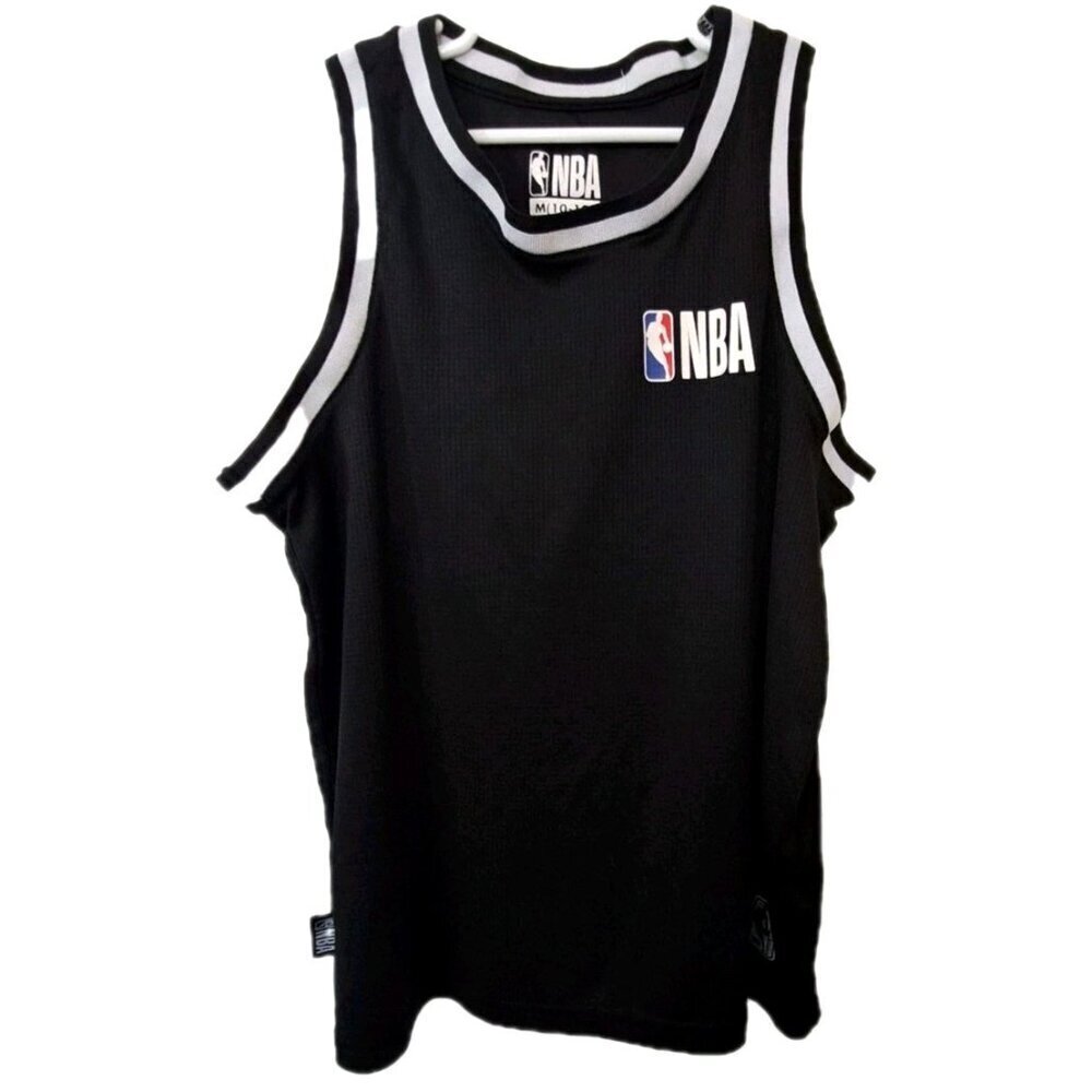 NBA Kids M (10-12) Black Sleeveless Basketball Jersey